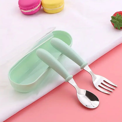 Stainless Steel Baby Spoon & Fork Set