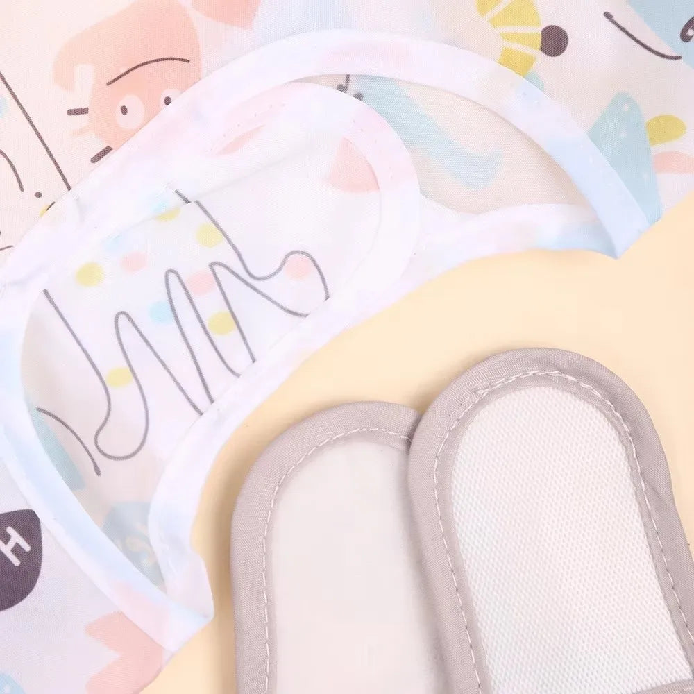 Waterproof Long Sleeve Baby Bib | Full Coverage