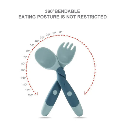 Bendable Baby Fork and Spoon Set