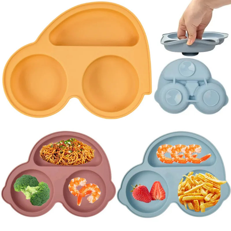Silicone Baby Suction Plate – Car Shape