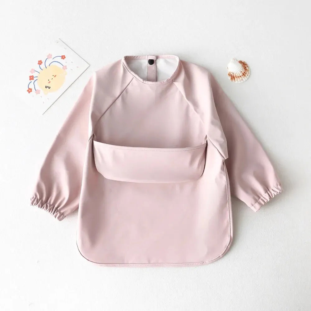 Waterproof Long Sleeve Baby Feeding Bib